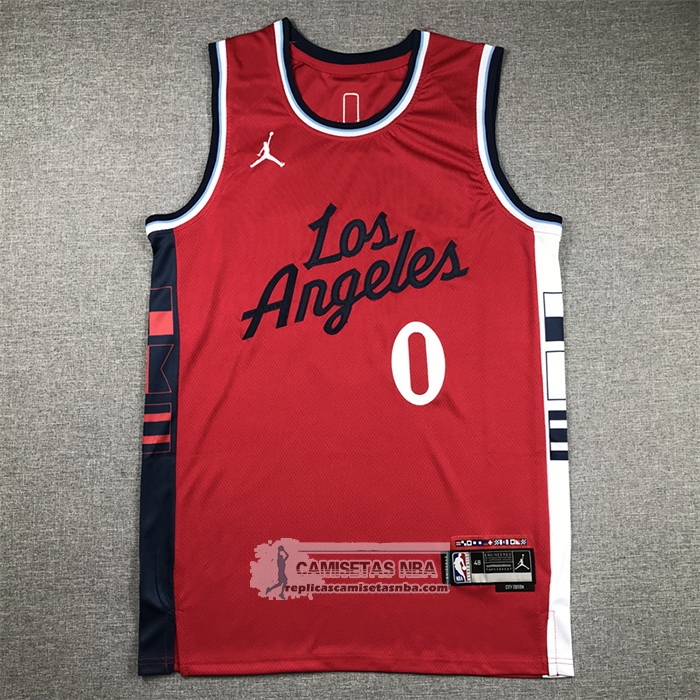 Camiseta Los Angeles Clippers Russell Westbrook NO 0 Statement 2024-25 Rojo